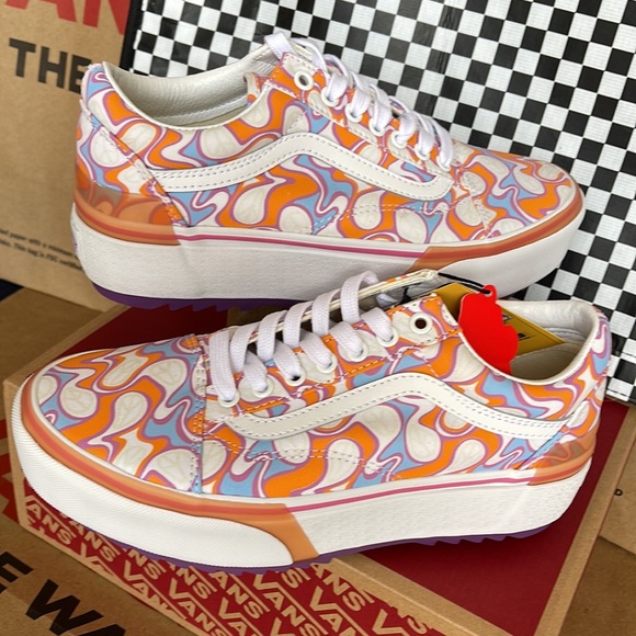 Vans Old Skool Stacked UV Ink Peace Men’s sneakers-platforms - Picture 11 of 16
